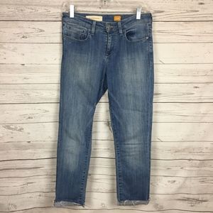 PILCRO & THE LETTERPRESS Raw Hem Straight Jeans 28